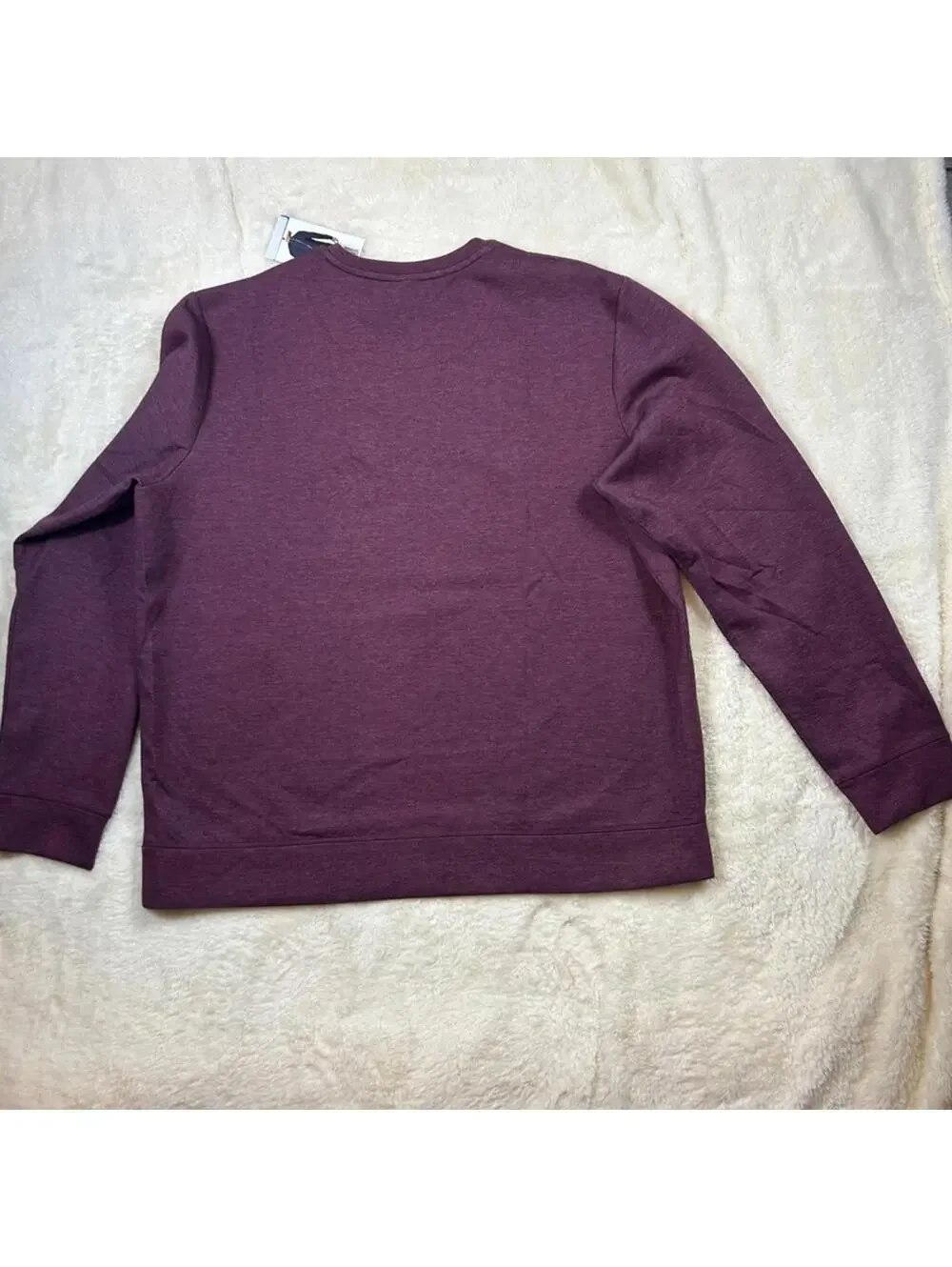 32 Degrees Purple Crewneck Sweater Ribbed Cuffs